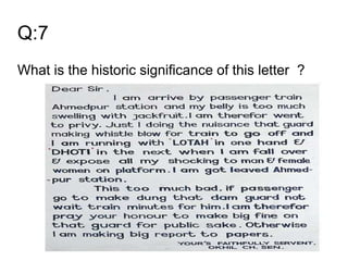 Q:7
What is the historic significance of this letter ?
 