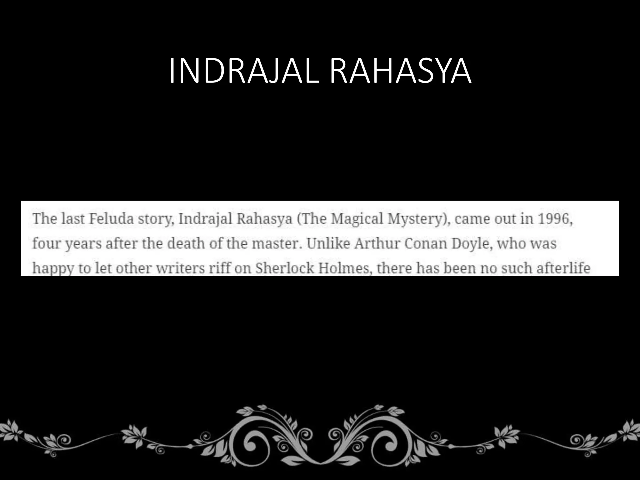 INDRAJAL RAHASYA
 