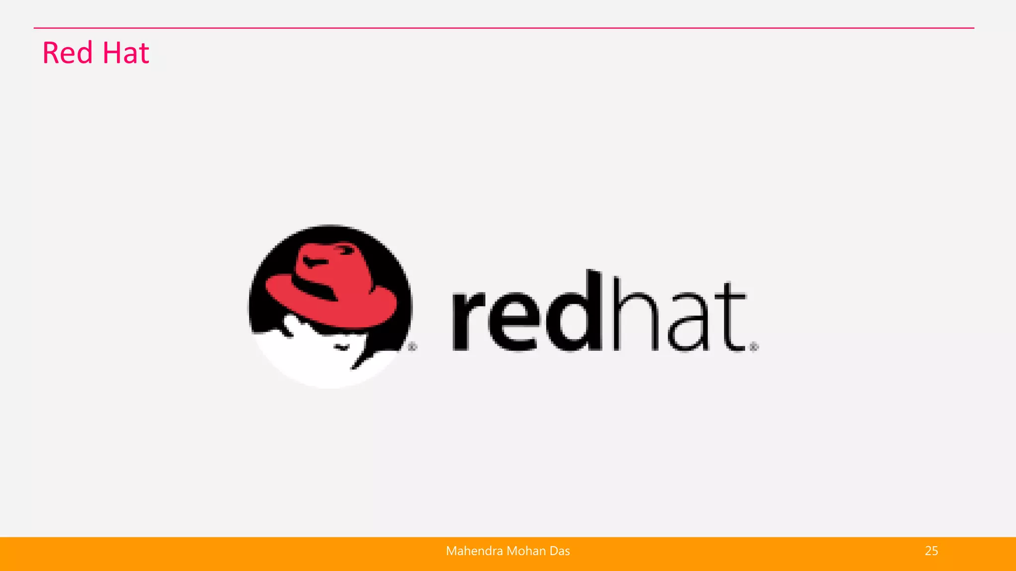 Mahendra Mohan Das 25
Red Hat
 