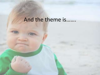 And the theme is…….

 