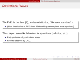 Comprehensive Introduction to Mathematical Relativity: From Special to ...