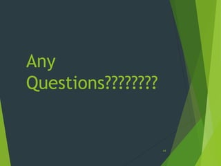 Any
Questions????????
44
 