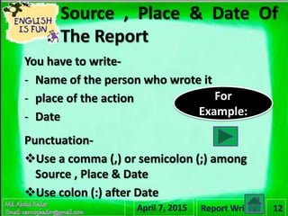 How to write a news report | PPTX