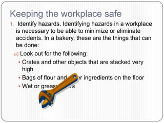 General safety measures in bakeries | PPT