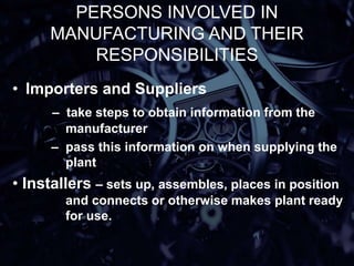 General Safety Protocols on Manufacturing Plant | PPT