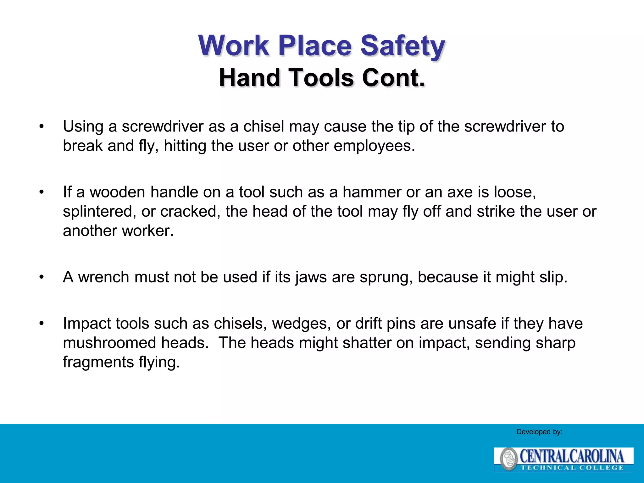 Module 1 Workplace Safety | PDF