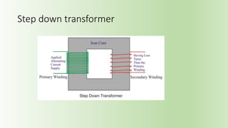 Step down transformer
 