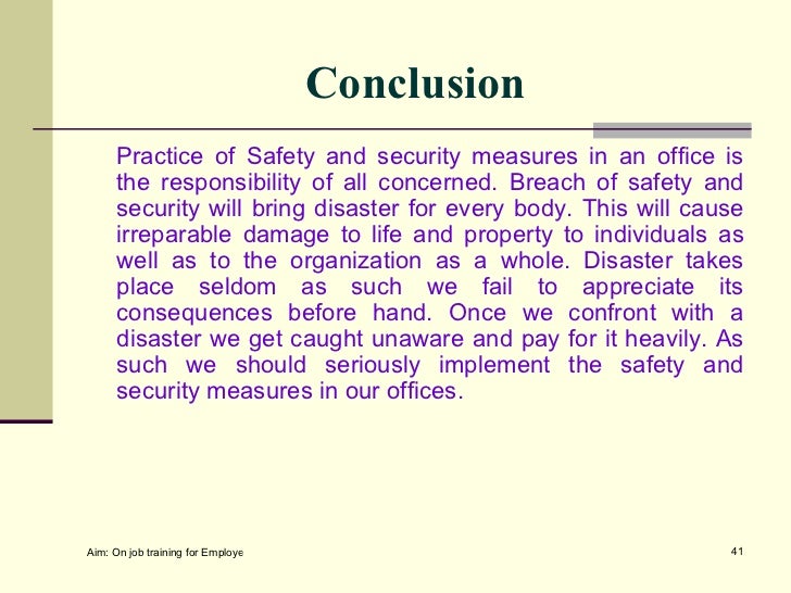 Conclusion of cctv