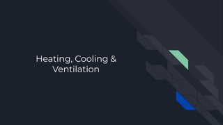 Heating, Cooling &
Ventilation
 