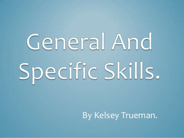 general skill presentation