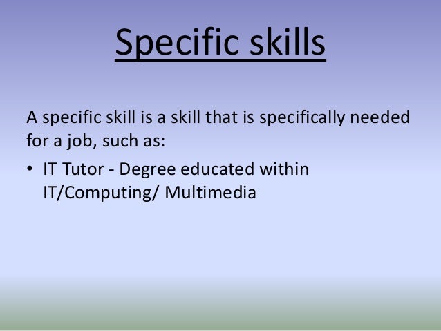 general skills x