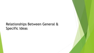 General and Specific Statements | PPTX