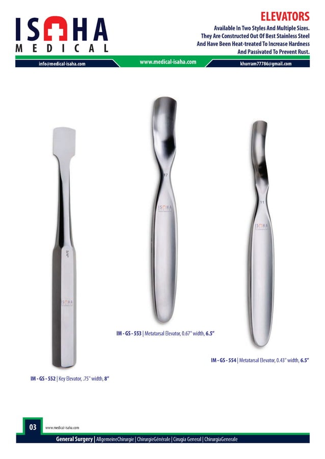 Surgical Instruments Catalog pdf - www.medical-isaha.com