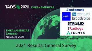 2021 Results: General Survey
 