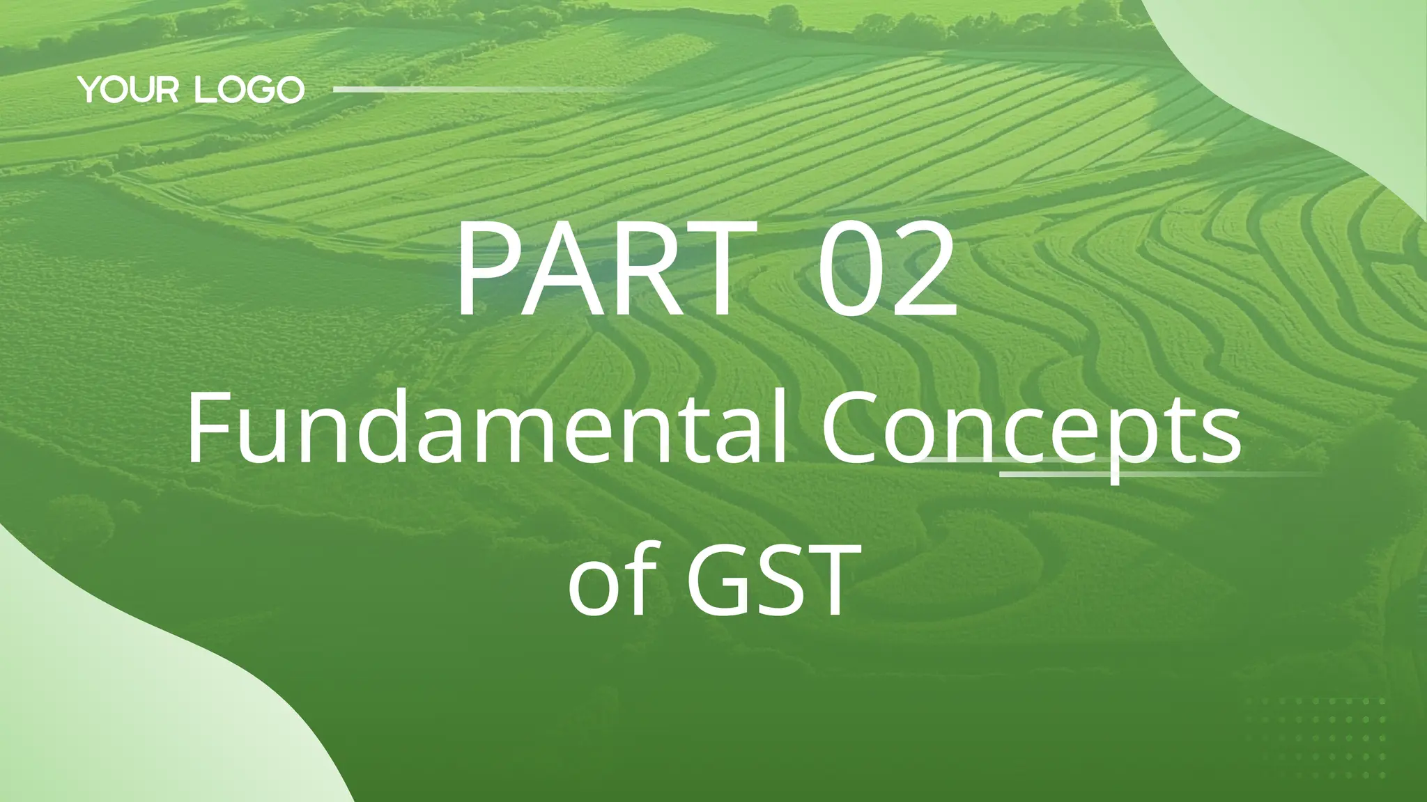 Fundamental Concepts
of GST
PART 02
 