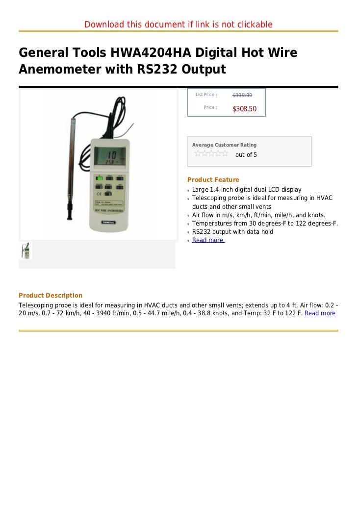 Luton AM-4204 Electonic Hot Wie Anemomete Along With