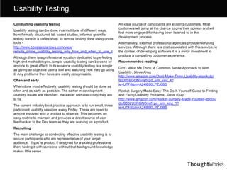 Usability Testing 