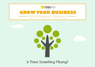 GROW YOUR BUSINESS
With Magestore’s Extensions
Is There Something Missing?
 