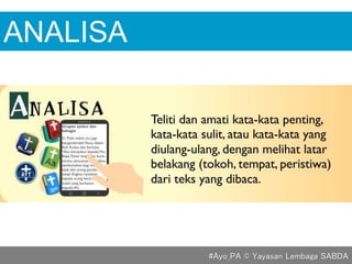 ANALISA
#Ayo_PA © Yayasan Lembaga SABDA
 
