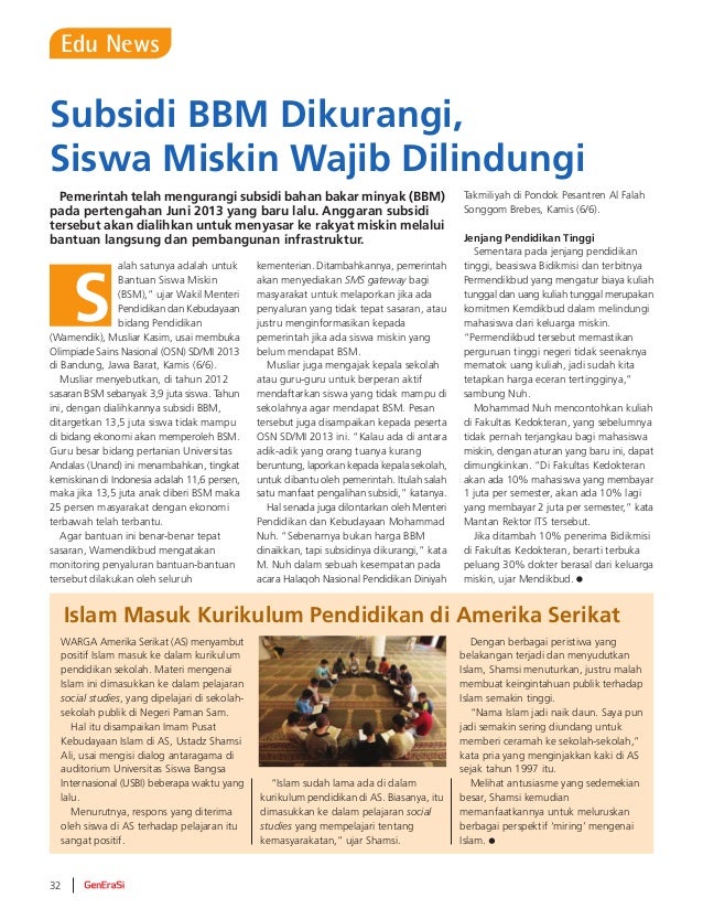 Majalah Generasi edisi 7 Juli 2013