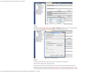 Generate a report using crystal reports in visual studio 2010 code ...