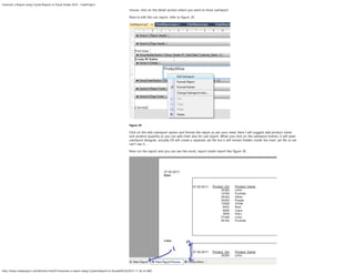 Generate a report using crystal reports in visual studio 2010 code ...