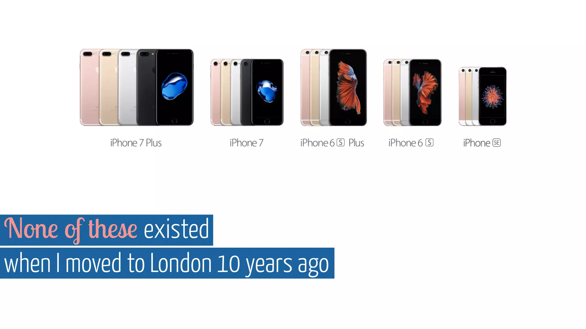 None of these existed
when I moved to London 10 years ago
 