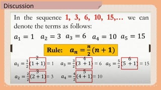 grade 10 mathematics, week one. Generate Patterns | PPTX