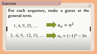 grade 10 mathematics, week one. Generate Patterns | PPTX