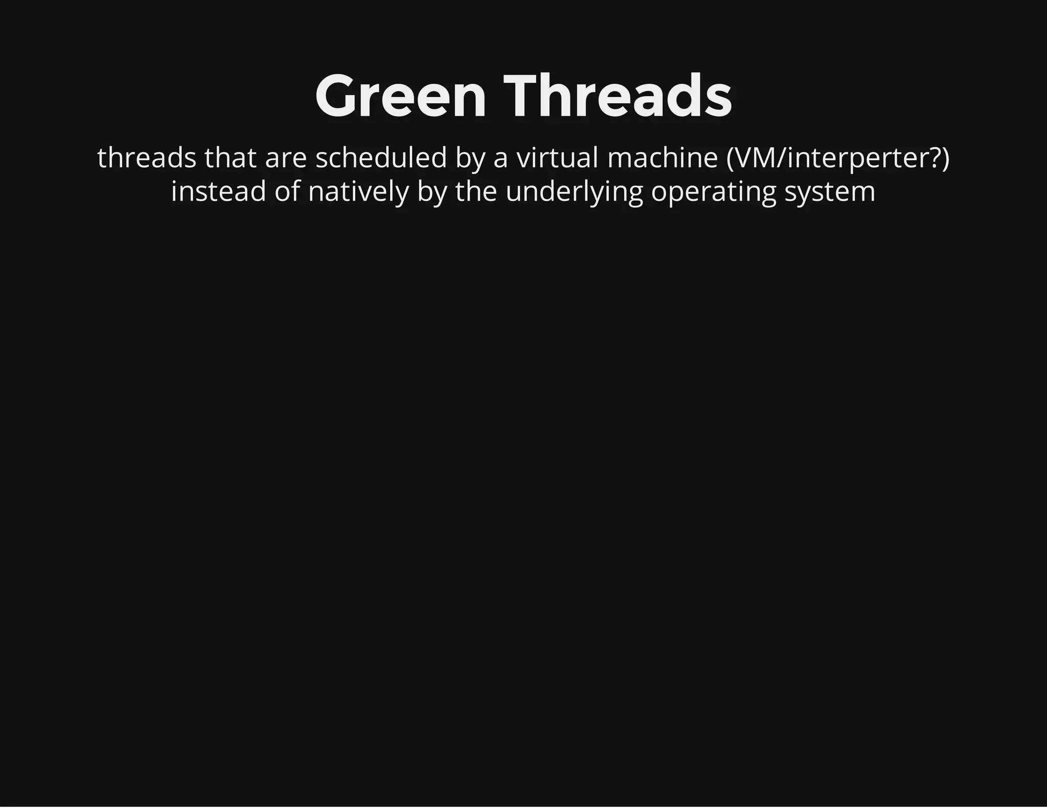 Breath Out
function createLog($file) {
$f = fopen($file, 'a');
while (true) {
$line = yield;
fwrite($f, $line);
}
}
$log = createLog($file);
$log->send("First");
$log->send("Second");
$log->send("Third");
 