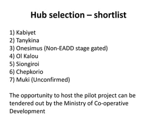 Generating carbon credits from the Kenyan dairy industry: A pilot study