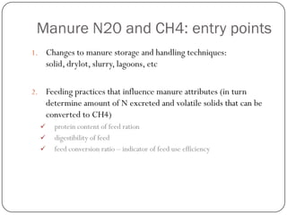 Technical mitigation options in dairy