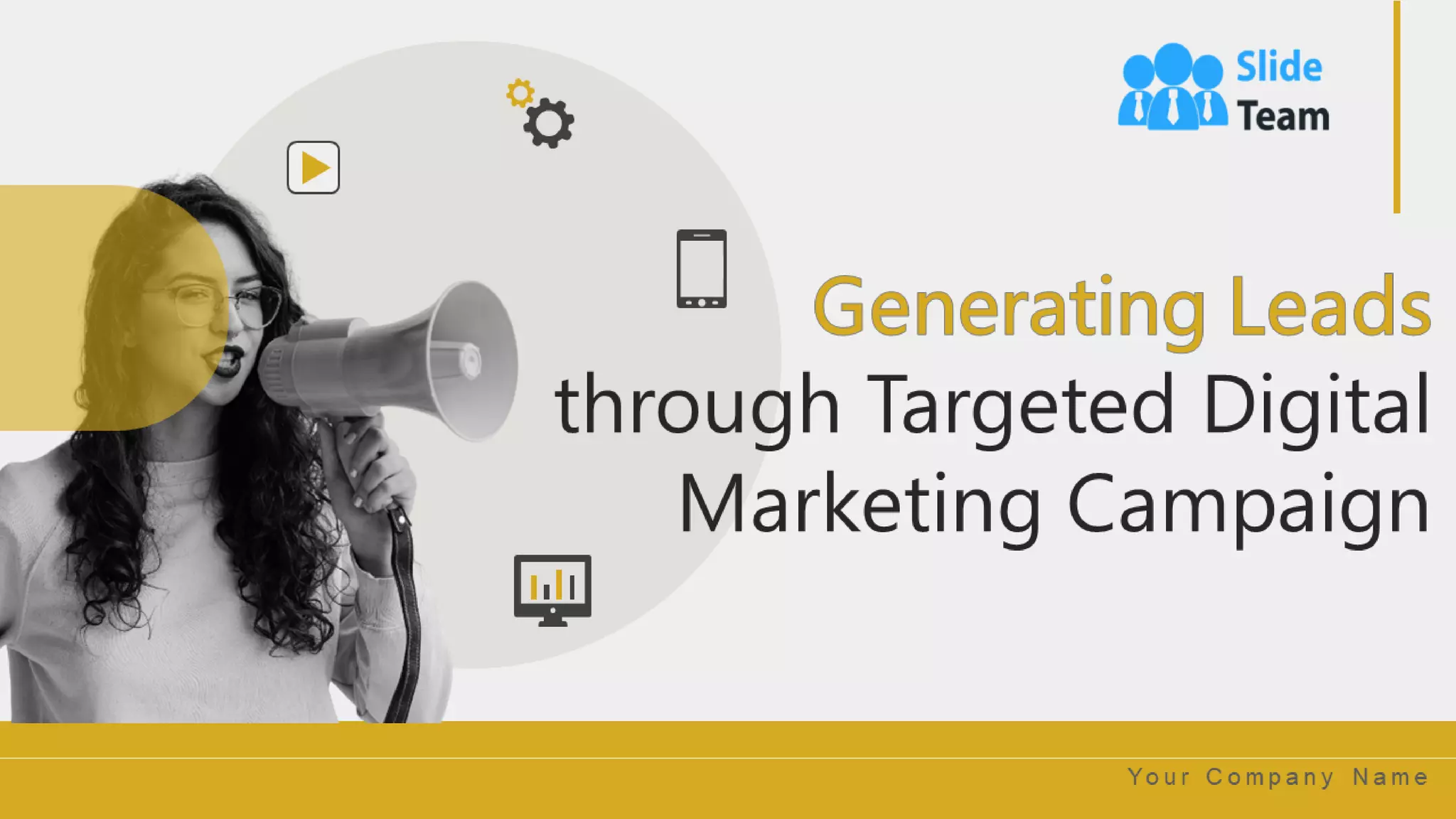 Generating Leads Through Targeted Digital Marketing Campaign Powerpoint Presentation Slides