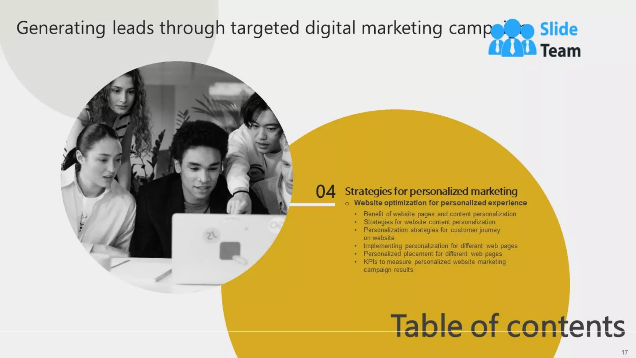 Generating Leads Through Targeted Digital Marketing Campaign Powerpoint Presentation Slides
