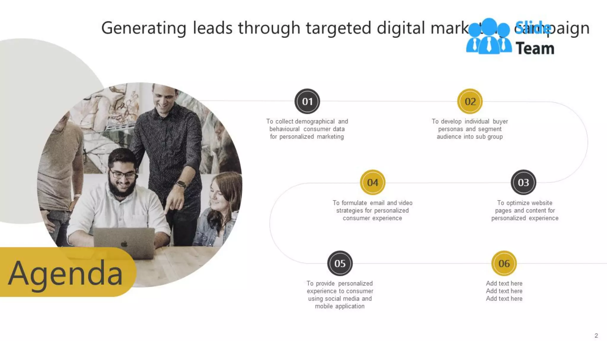 Generating Leads Through Targeted Digital Marketing Campaign Powerpoint Presentation Slides