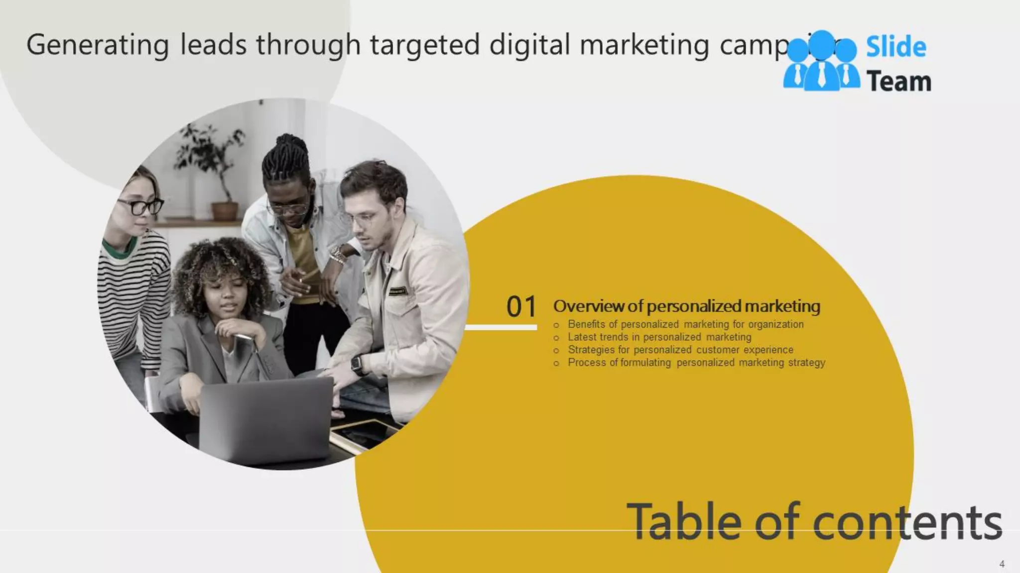 Generating Leads Through Targeted Digital Marketing Campaign Powerpoint Presentation Slides