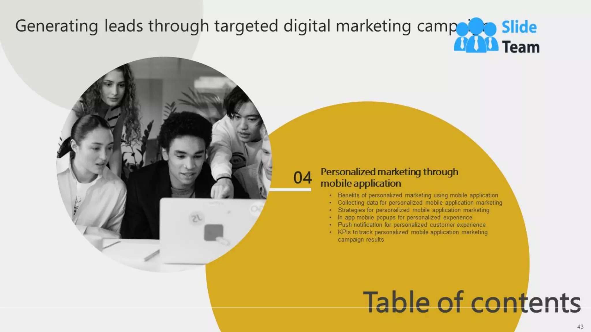 Generating Leads Through Targeted Digital Marketing Campaign Powerpoint Presentation Slides