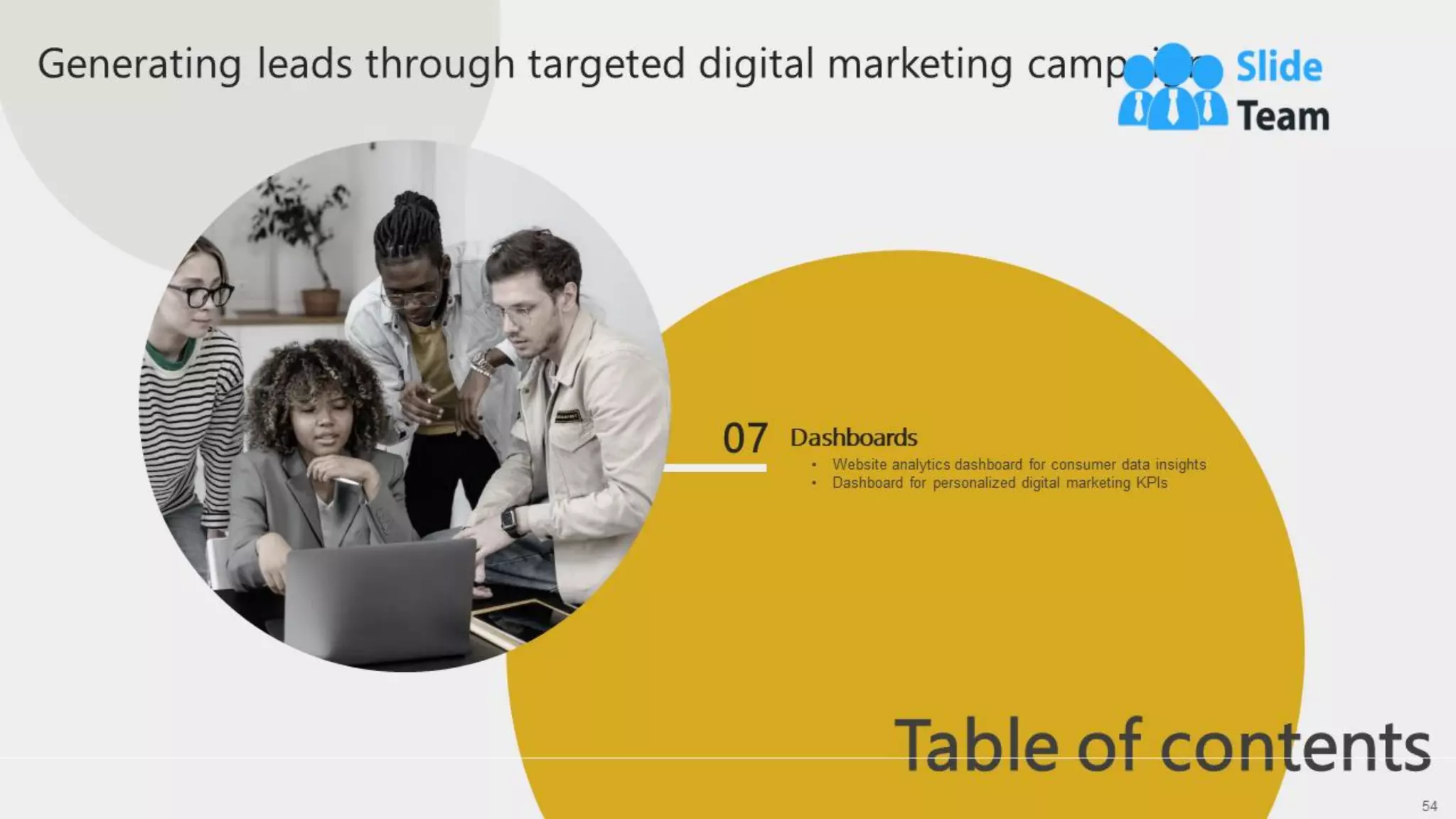 Generating Leads Through Targeted Digital Marketing Campaign Powerpoint Presentation Slides