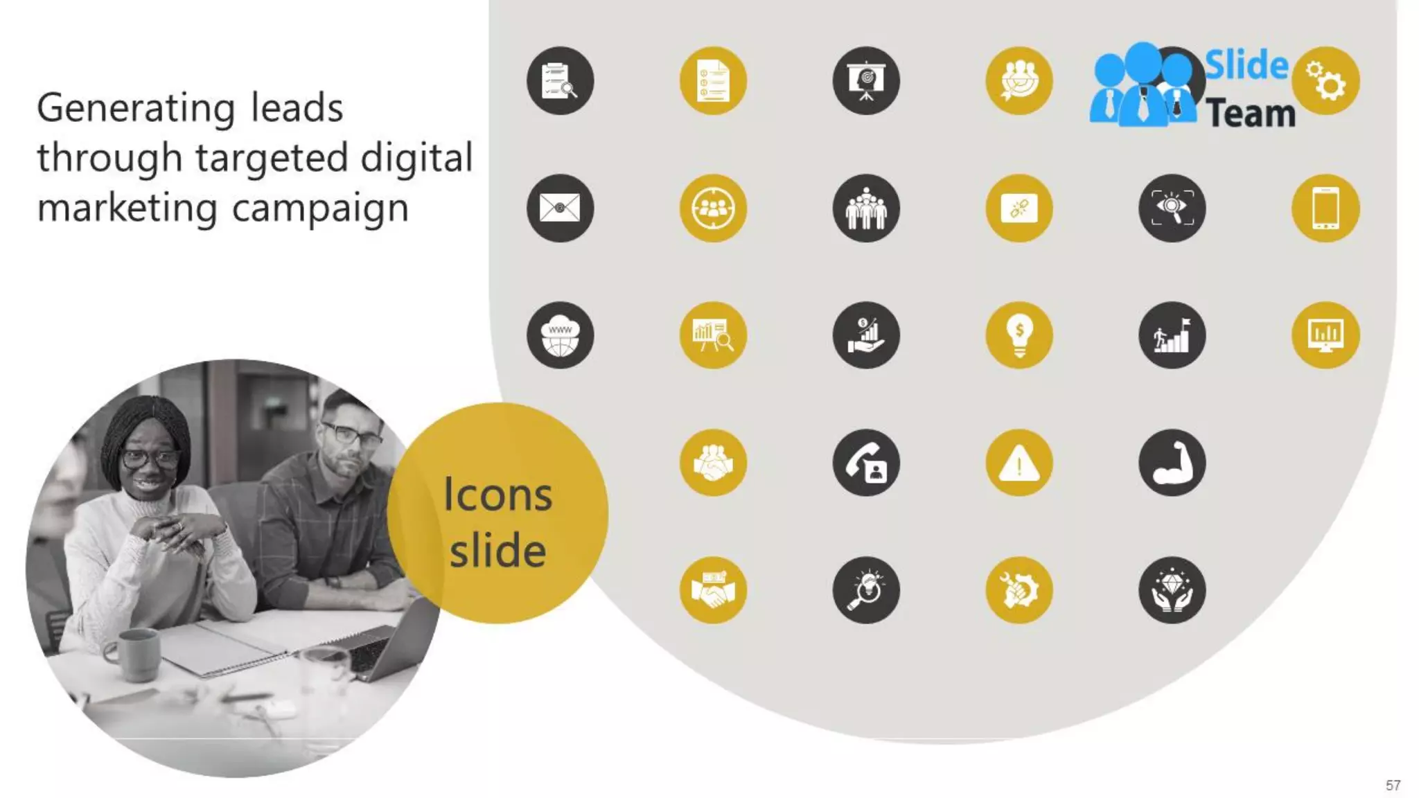Generating Leads Through Targeted Digital Marketing Campaign Powerpoint Presentation Slides