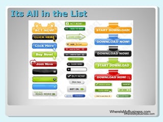 Its All in the List WhereIsMyBusiness.com 