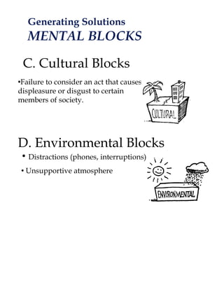 Generating solutions and brainstorming | PPT