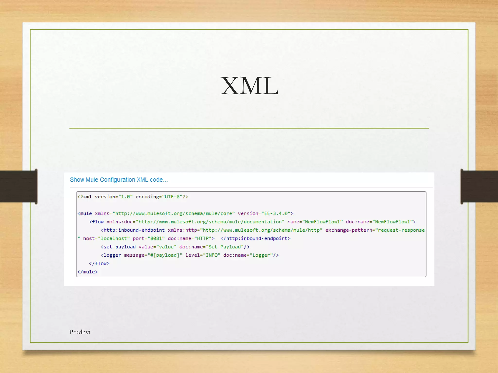 XML Prudhvi