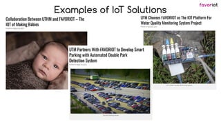 favoriot
Examples of IoT Solutions
 