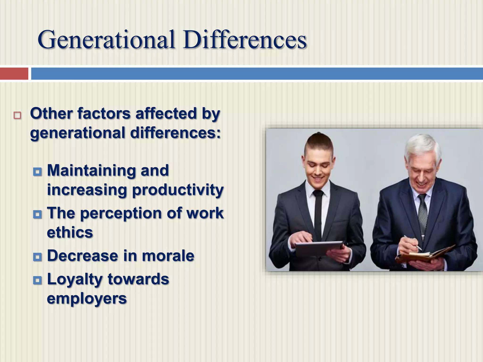 Generational Differences in the Workplace | PPTX