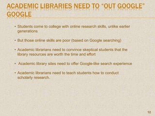 Library Generation Is Problematic Generational use of libraries | PPTX