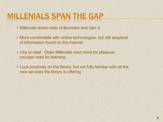 Generational Library. Use Generational use of libraries | PPTX