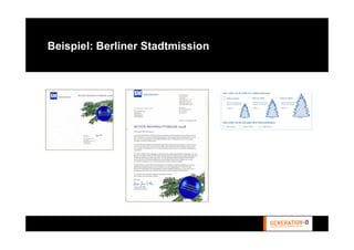Beispiel: Berliner Stadtmission
 