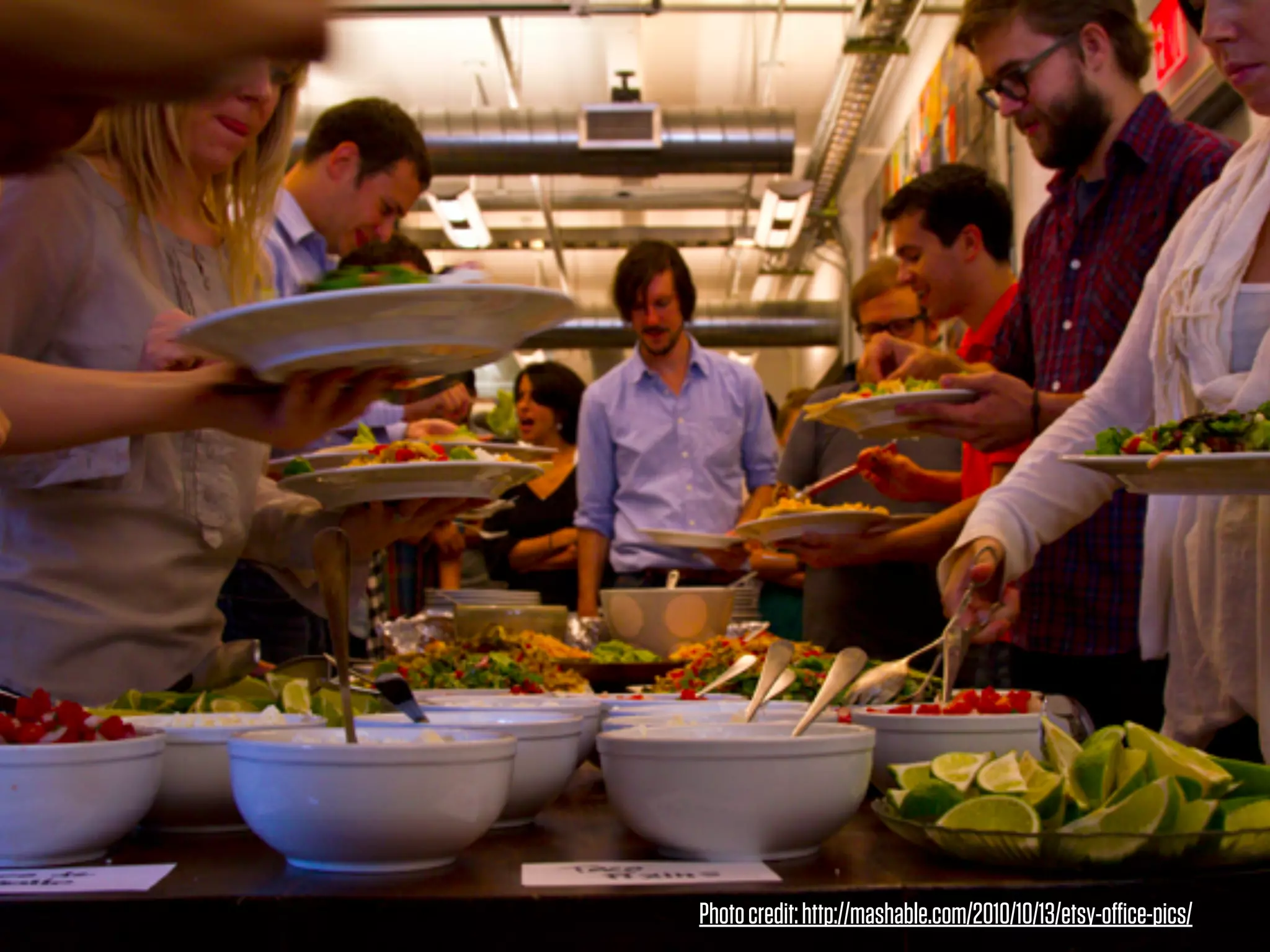 Photo credit: http://mashable.com/2010/10/13/etsy-oﬃce-pics/
 