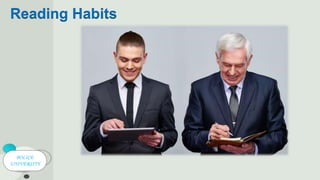 POLICE
UNIVERSITY
Reading Habits
 