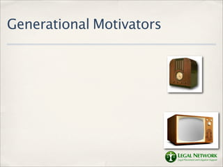 Generational Motivators
 